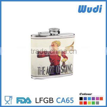 elegant hip flask with sexy russian girl on it, hip flask for women HF315                        
                                                Quality Choice