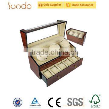 Luxury wooden watch winder cases