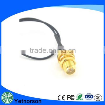 sma female straight bulkhead to ipex connector for rg1.13 cable dc power connector