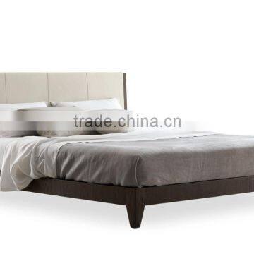 modern bed with pu headboard