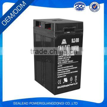 High Capacity 2v 500AH Lead Acid Ups Battery