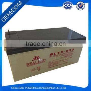 Sealead Valve Regulated 12V 200Ah Gel Battery for Solar Power Street Light