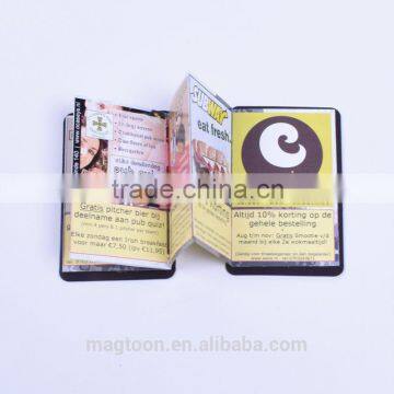 Magnetic folded booklet