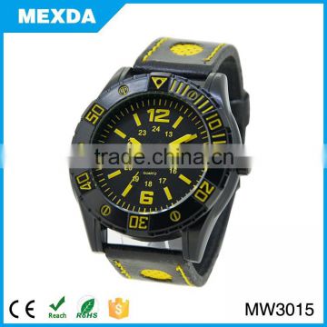 2015 Top-selling waterproof quartz promotion man watch