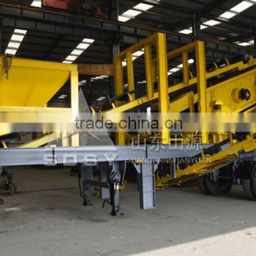 SDSY portable crushing plant/mobile sand making machine