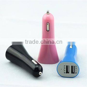 5V 2.1A portable dual USB charger DC Car Charger with 2 USB Port For Iphone Mobile Phone