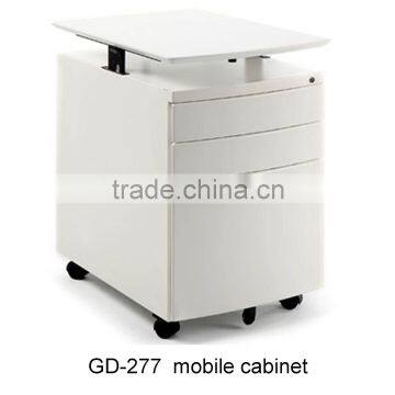 Steel office storage furniture lateral pedestal movable cabinet