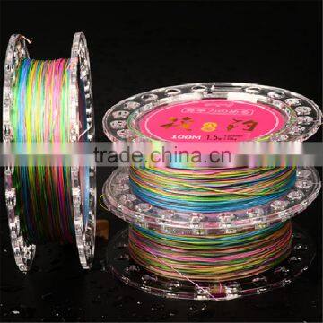 Pe braided fishing line with high strength,3 4 8 strands per spool,color optional