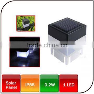 Solar powered waterproof outdoor garden light solar fence light