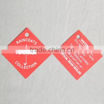 Rectangle Paper Hangtag for Raincoat photo-3