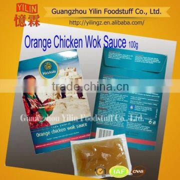 high quality 100g Chinese style Orange Chicken Sauce made in china