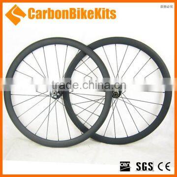 CarbonBikeKis 700C 38mm Clincher Road Bicycle carbon clincher cyclo cross wheelset