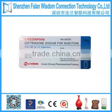 Medicine bottle label printing factory with fast delivery