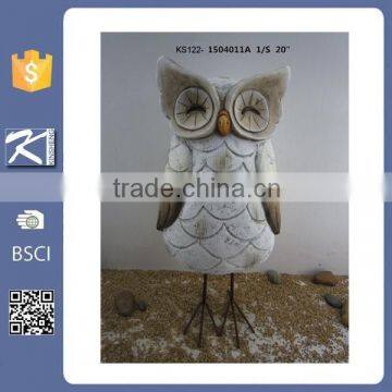 Big size garden decoration animal white owl for sale