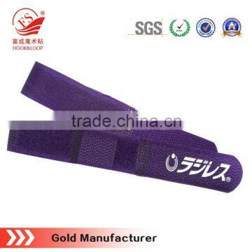 Customized hook and loop cable strap fixture