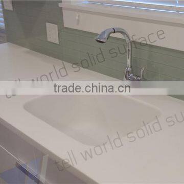 Solid Surface Simple Wash Basin Franke Sink Kitchen Solid Surface Lowes Bathroom Countertops Solid Surface Sink photo-4