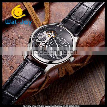 WJ-5530 Hollow 30M Water Resistant Quartz Attractive Leather Megir Hand Watch for Men photo-6
