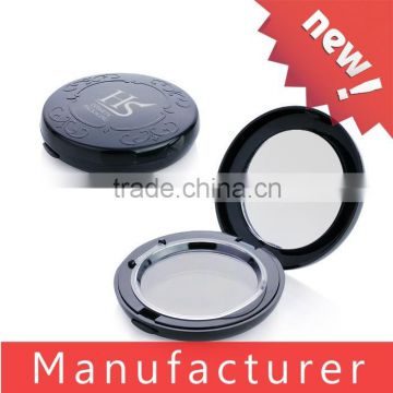 wholesale cosmetic black face powder compact