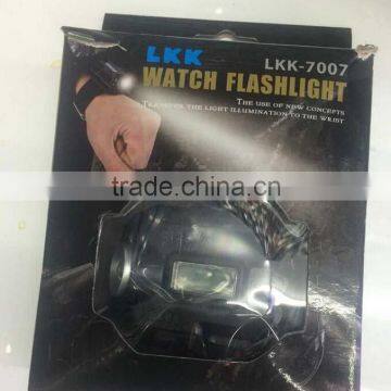 Portable Black Mini Flashlight Like Watch Led USB Charging Flashlights Compass Camping EDC Torch Flash Light Hand Lamp photo-3