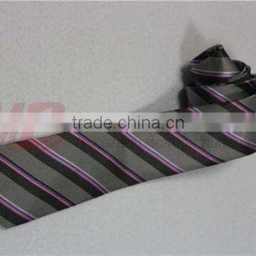 Diagonal Striped Customized School twill Tie