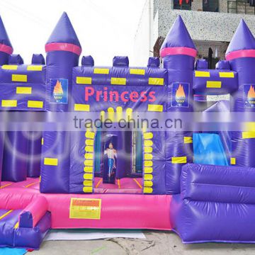 outdoor castle & slide combo inflatable combo bouncy jumping castle with slide for sale