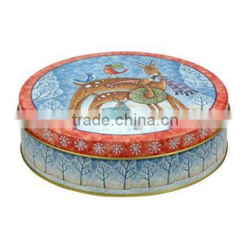 2016 Decoration Fancy Christmas Cookie Tin Can photo-3