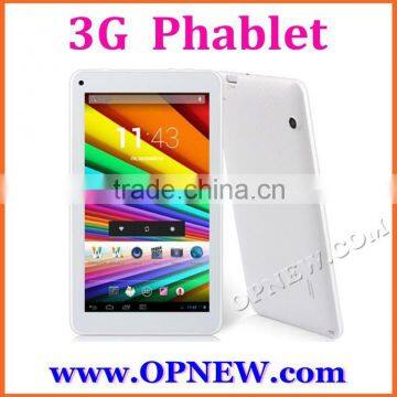 7 inch 3G Phablet phone tablet pc Quad Core WCDMA 4 bands mini pad WIfi Bluetooth Dual sim card support
