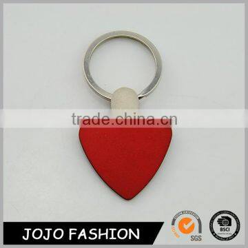 Cheap Promotional Stainless Steel Jewelry Heart Leather Keychain