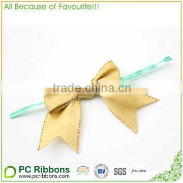 Handmade Polyester Ribbon Twist Tie Gift Bows for Packing Box photo-2