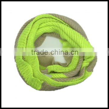 fashionable lady outdoor warm scarf women 100% acrylic knitted infinity direct available scarf