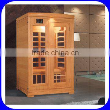 New design corner indoor carbon infrared sauna room