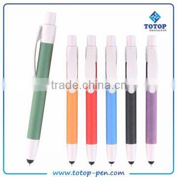 Highly-experienced factory custom color cheap promotional eco touch ball pen