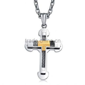 TC014 Stainless Steel Large Cross Pendant For Jesus