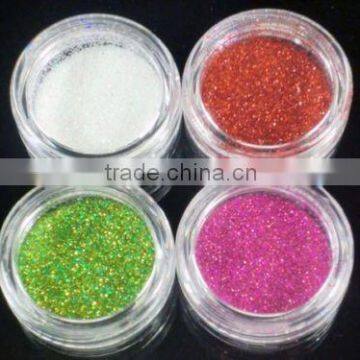 4 Color Glitter Powder Dust Nail Art Tip Decoration HN496