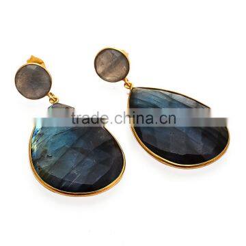 Labradorite Earring gold earrings Statement Earrings Silver Labradorite Earrings Everyday Earrings