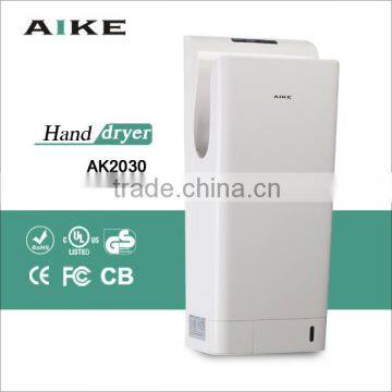 CE CB Dual jet air hand dryer, UV light dryer, brushless carbon DC motor hand dryer AK2030