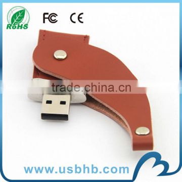 hot selling leather usb flash drives memory for christmas gift