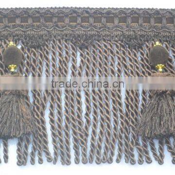 High Quality Rayon Bullion Fringe for Curtain Decorations photo-5
