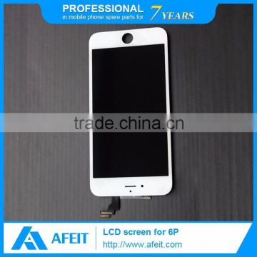 High quality guarantee for iphone 6plus white lcd touch screen display