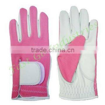 Pink Microfiber Golf Gloves