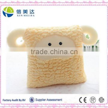 White plush pillow shape cute sheep