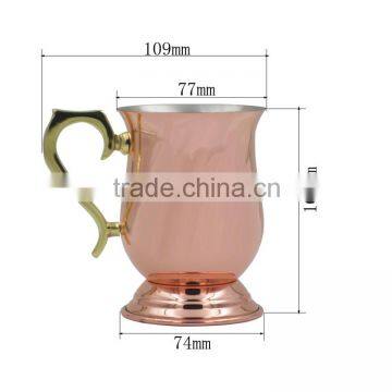 2015 Newest design stainless steel goblet of fire with kirsite handle