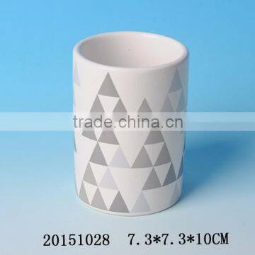 Modern design ceramic mugs without handle and cover