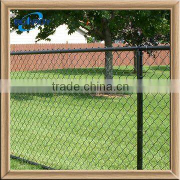 factory direct sale plastic coated chain link garden woven fence