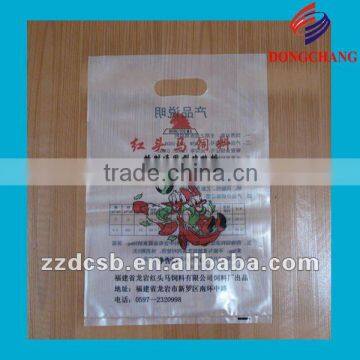 customized die cutting plastic carrier bag