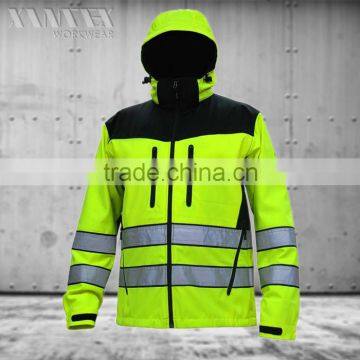 EN471 High visibility workwear softshell Jacket