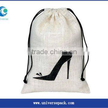 wholesale fashion linen shoe packaging bag