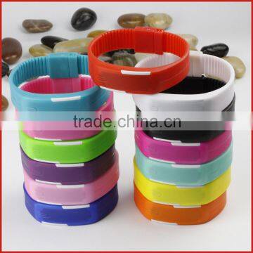 Logo printing silicone bracelet with led