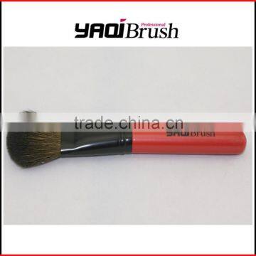 cosmetic brush wooden handle red blush brush