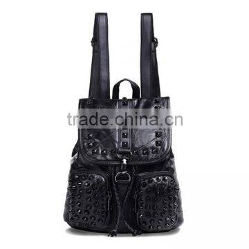 china factory custom backpack bag faux leather